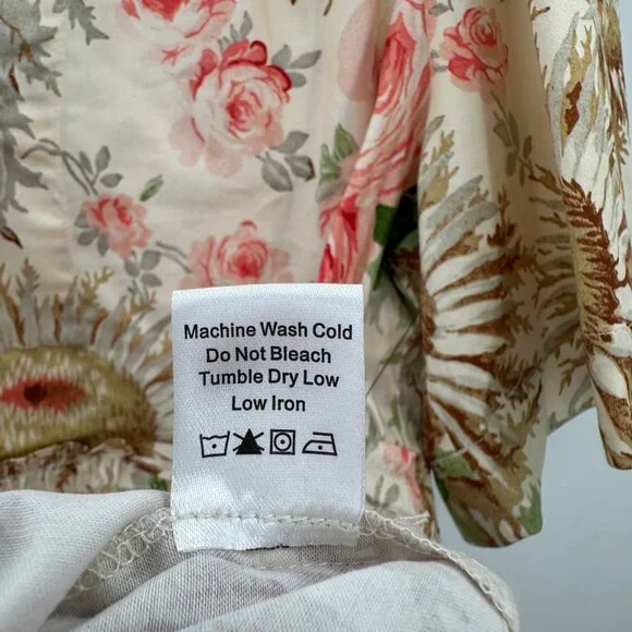 Tuckernuck Sun Faded Floral Crawford Dress sz XL Cotton A-Line Tiered Mini